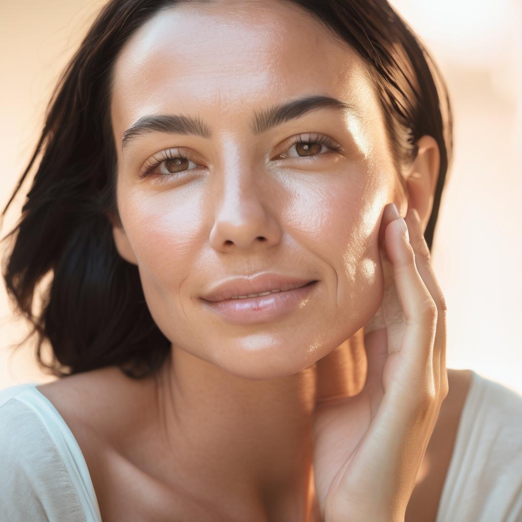Hydrating serum with hyaluronic acid for dry and sensitive skin in your 30s